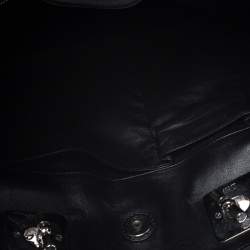 Pre Owned Dior Black Cannage Leather Granville Chain Link Tote