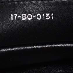 Pre Owned Dior Black Cannage Leather Granville Chain Link Tote