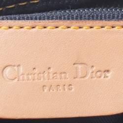 Pre Owned Dior Blue Denim and Leather Maris Pearl Tote