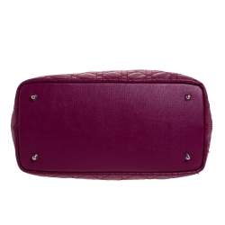 مملوكة مسبقًا Dior Magenta Coated Canvas Small Panarea Tote