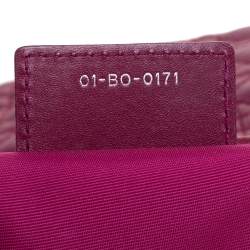 مملوكة مسبقًا Dior Magenta Coated Canvas Small Panarea Tote