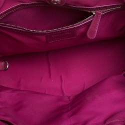 مملوكة مسبقًا Dior Magenta Coated Canvas Small Panarea Tote