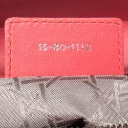 مملوكة مسبقًا Dior Coral Cannage Leather Large Lady Dior Tote