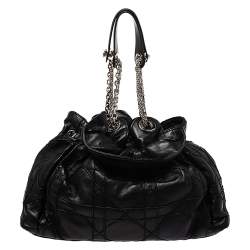 مملوكة مسبقًا Dior Black Cannage Leather Le Trente Hobo