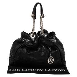مملوكة مسبقًا Dior Black Cannage Leather Le Trente Hobo