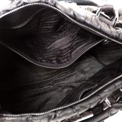 Prada Metallic Nappa Gaufre Leather Medium Datchel