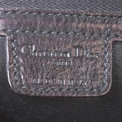 Pre Owned Dior Black Leather Large My Dior Frame Satchel
