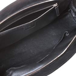 Pre Owned Dior Black Leather Large My Dior Frame Satchel