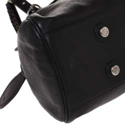 Pre Owned Dior Black Leather Large My Dior Frame Satchel