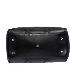 مملوكة مسبقًا Dior Black Cannage Leather Granville Polochon Satchel