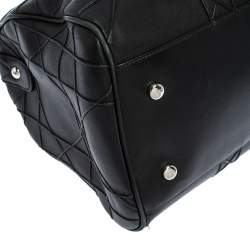 مملوكة مسبقًا Dior Black Cannage Leather Granville Polochon Satchel