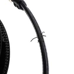 Pre Owned حقيبة يد ديور دي لايت غرافيتي كانفاس وجلد لامع د إصدار محدود بيج/أسود