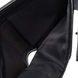 Pre Owned محفظة ديور ديوراما بثلاث طيات جلد لامع ميكرو كاناج سوداء