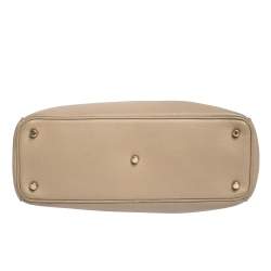 Pre Owned حقيبة شوبر ديور ديوريسيمو جلد بيج متوسطة