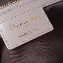 مملوكة مسبقًا Dior Grey Coated Canvas and Leather Medium Panarea Shopper Tote