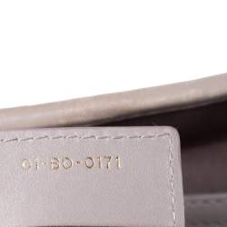 مملوكة مسبقًا Dior Grey Coated Canvas and Leather Medium Panarea Shopper Tote