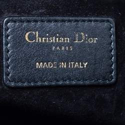 مملوكة مسبقًا Dior Black Leather Judgement Handpainted Lady Dior Tote