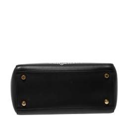 مملوكة مسبقًا Dior Black Leather Judgement Handpainted Lady Dior Tote