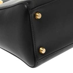 مملوكة مسبقًا Dior Black Leather Judgement Handpainted Lady Dior Tote