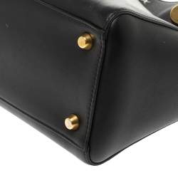 مملوكة مسبقًا Dior Black Leather Judgement Handpainted Lady Dior Tote