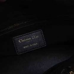 مملوكة مسبقًا Dior Black Leather Judgement Handpainted Lady Dior Tote