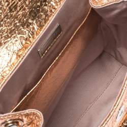 Dior Metallic Peach Cannage Patent Leather Stardust Backpack