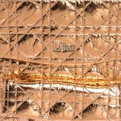 Dior Metallic Peach Cannage Patent Leather Stardust Backpack