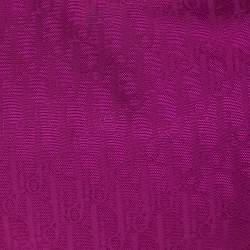 مملوكة مسبقًا Dior Magenta Oblique Canvas and Leather Ethnic Hobo