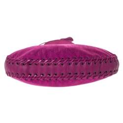 مملوكة مسبقًا Dior Magenta Oblique Canvas and Leather Ethnic Hobo