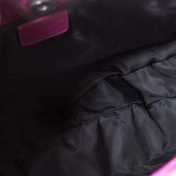 مملوكة مسبقًا Dior Magenta Oblique Canvas and Leather Ethnic Hobo