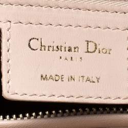 مملوكة مسبقًا Dior Nude Beige Cannage Leather Large Lady Dior Tote