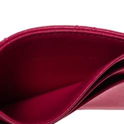 مملوكة مسبقًا Dior Pink Cannage Leather Lady Dior Card Holder