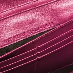 مملوكة مسبقًا محفظة بسلسلة ديور "نيو لوك" جلد كاناج أرجواني