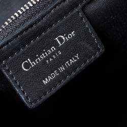 مملوكة مسبقًا Dior Black Cannage Soft Leather Zipped Shopping Tote