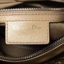 مملوكة مسبقًا Dior Beige Cannage Quilted Leather Granville Polochon Satchel