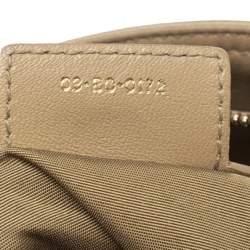 مملوكة مسبقًا Dior Beige Cannage Quilted Leather Granville Polochon Satchel