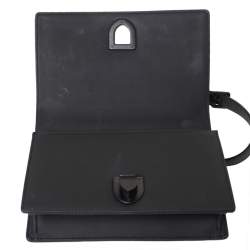 Pre Owned Dior Black Ultra Matte Leather Small Diorama Shoulder Bag