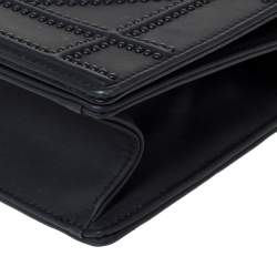 Pre Owned Dior Black Ultra Matte Leather Small Diorama Shoulder Bag