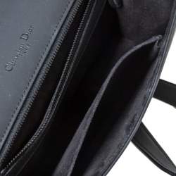 Pre Owned Dior Black Ultra Matte Leather Small Diorama Shoulder Bag