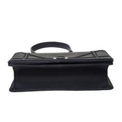 Pre Owned Dior Black Ultra Matte Leather Small Diorama Shoulder Bag