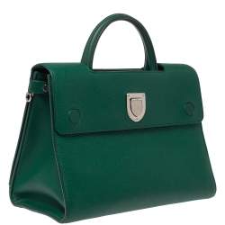 Dior Green Leather Medium Diorever Bag