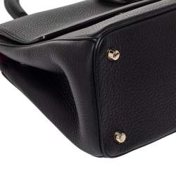 Pre Owned Dior Black Leather Small Be Dior Flap Top Handle Bag