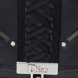 Pre Owned Dior Black Leather Admit It Top Handle Bag