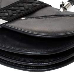 Pre Owned Dior Black Leather Admit It Top Handle Bag