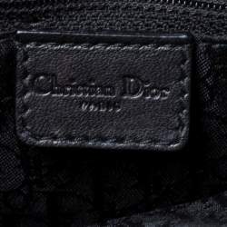 Pre Owned Dior Black Leather Admit It Top Handle Bag