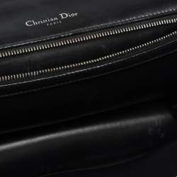 Pre Owned حقيبة كتف ديور ديورما كبيرة جلد ثعبان وجلد بيضاء / سوداء  