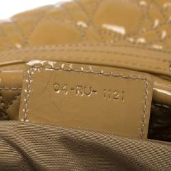 Pre Owned حقيبة يد ديور شوبر كبيرة جلد ناعم مبطن كاناج أحمر