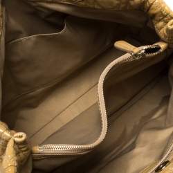 Pre Owned حقيبة يد ديور شوبر كبيرة جلد ناعم مبطن كاناج أحمر