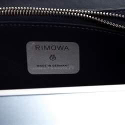 Pre Owned Christian Dior x Rimowa Two Tone Blue Aluminum and Leather Personal Clutch Bag