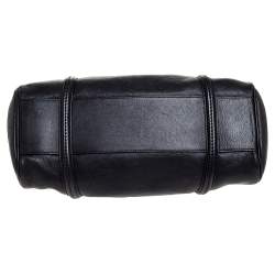 Pre Owned Dior Black Leather Small My Dior Frame Satchel 